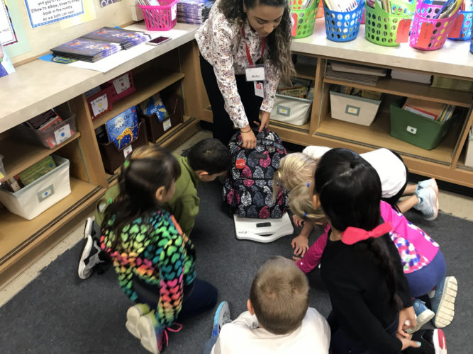 JCC Students Teach Ring Elementary School Students Backpack Safety